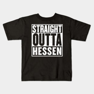 Straight Outta Hessen (Hesse) Kids T-Shirt